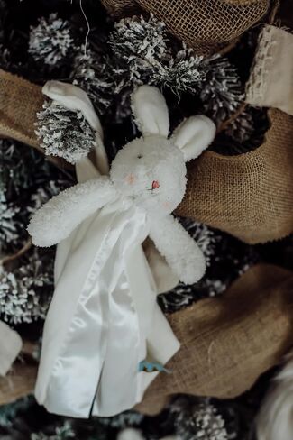 Bunnies By The Bay "Bun Bun Bunny" - 11 inch Stuffed Rabbit and Baby Blanket - Bye Bye Buddy Travel Size Baby Lovey - Super Soft Velour with Satin Lining in Saudi Arabia