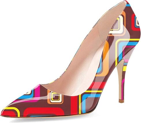 YDN Women's Chic Pointed Closed Toe Mid Heel Pumps Slip on Stiletto Slide Dress Shoe for Party Prom Size 4-15 US in Saudi Arabia