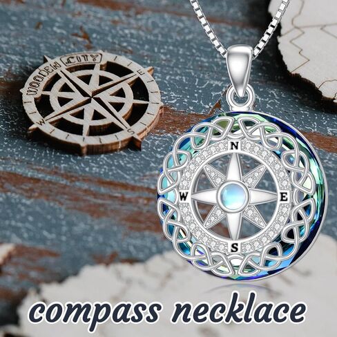 ROMANTIC WORK Sun Necklace Sterling Silver Moonstone Sun Pendant Birthday Christmas Jewelry Gifts for Women Mom Men in Kuwait