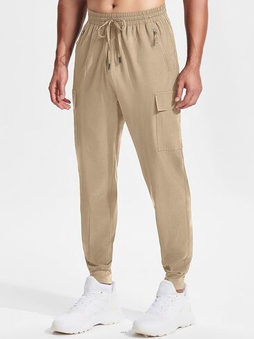 ISEEGZ سراويل التنزه للرجال خفيفة الوزن وسريعة الجفاف ومقاومة للماء في الهواء الطلق مع 5 جيوب لصيد الأسماك والعمل in Kuwait