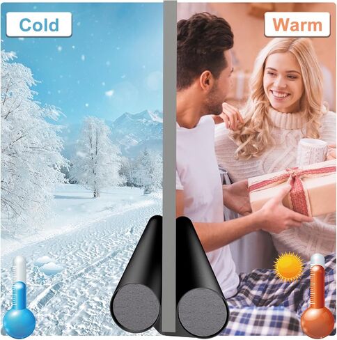 سدادة باب كبيرة لأسفل الأبواب 36 بوصة تحت مسودة الباب، مانع الضوضاء، سدادات فجوة سوداء، واقي مسودة الباب لأسفل الأبواب، قابل للتعديل، باب مزدوج، مانع تسرب النافذة in Kuwait