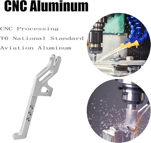 Motorcycle Kickstand Accessories Modified CNC Aluminum Alloy Adjustable Tripod Holder Kickstand Foot Side Support Stand For Dirt Bike Light Bee Surron Sur-Ron Sur Ron X S X160 X260 (Silver) in Saudi Arabia