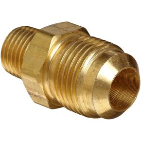 Anderson Metals 54048-0504 Brass Tube Fitting, Half-Union, 5/16" Flare x 1/4" Male Pipe