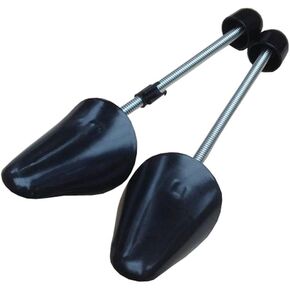 XINGZI 1Pair Black Plastic Portable Adjustable Spring Shoe Trees Shoe Shapers Shoe Form Stretchers Boot Holders for Shoe Care