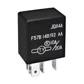 Relay F57B14B192AA (Pack of 1), 10A/20A 12VDC 5Pins Automotive Relay F57B 14B192 AA - OEM Replacement, Compatible for Select Ford, Toyota, Cadillac Vehicles