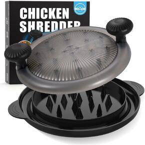 Chicken Shredder 10.8 inch Longer Spikes Make Chicken Shredder Tool Twist More Effective, Meat Shredder with Widened Anti Slip Mat Fix, Suitable for Pork, Beef, Dishwasher Safe