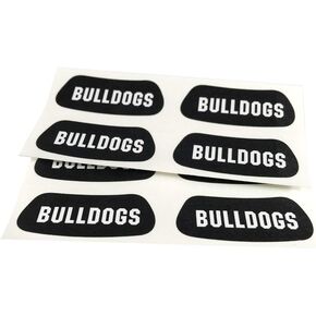 EyeBlack Bulldogs Team Sports Under Eye Sticker College/University, High School, Pro Football, Softball, Baseball, Community Sports, Little League Easy Stick and Peel 8 Strips (4 Pairs)