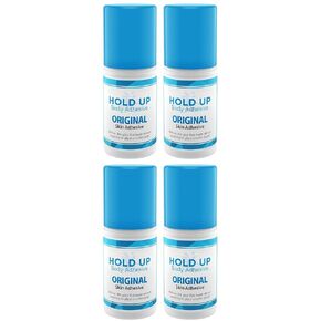 Original - Body Glue for Dancers, Butt Glue for Dancers, Roll On Skin Adhesive for Compression Stockings, Sock Glue, Clothing, Costume, Fashion, Dance, 2 oz. Bottle - 4 pack
