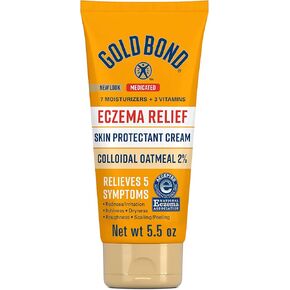 Gold Bond Medicated Eczema Relief Skin Protectant Cream, 5.5 oz., With 2% Colloidal Oatmeal