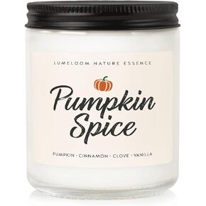 Fall Candles, Pumpkin Candle -9oz Aromatherapy Pumpkin Scented Soy Wax Candle-Autumn Candle, Pumpkin Spice Candle for Home, Candles Fall Scents, Hello Fall Candle Gifts for Women Fall Decor