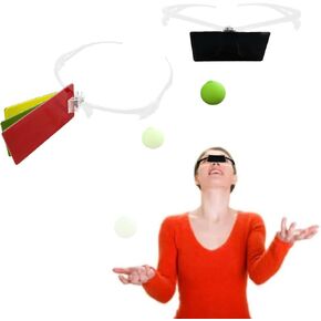 Hand Eye Coordination Training and Reaction Training, Improve Reflex Time and Peripheral Vision for Better Sports and Athletic Performance. Includes Reflex ball with nose cards and headband