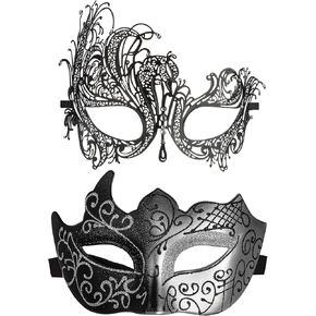 YU FENG Venetian Masquerade Mask for Women Couples Besties-Prom,Balls,Mardi Gras,Halloween and Parties Costume Mask