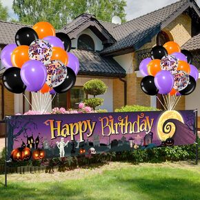 2024 Graduation Banner Party Decorations with LED Light, Graduation Congrats Grad Banner Yard Outdoor Decorations, Graduation Balloons Banner Set for High School College Graduation Party Supplies Blue