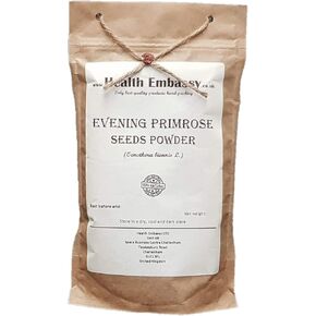 Health Embassy Evening Primrose Seeds Powder (Oenothera biennis) 100% Natural (50g)