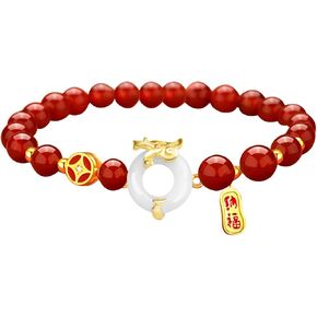 KSKSPE 2024 Chinese New Year Dragon Bracelets,Chinese Zodiac Feng Shui Lucky Amulet Stretch Bracelets Dragon Bracelet,New Year Gifts for Women Unisex Jewelry