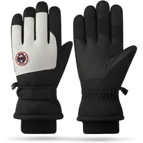 Ski Gloves Waterproof Touchscreen Breathable, Warm Winter Snow Snowboard Glove for Cold Weather Gifts for Men Women -20℉ Windproof Anti-Slip Thermal Insulated for Outdoor Skiing Snowboarding