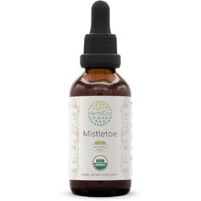 Mistletoe B120 USDA Organic Tincture | Alcohol-Free Extract, High-Potency Herbal Drops | Certified Organic Mistletoe (Viscum Album) Dried Herb (4 oz)