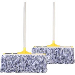ممسحة تجارية لتنظيف الأرضيات، ممسحة مبللة قطنية شديدة التحمل بمقبض من الفولاذ المقاوم للصدأ مقاس 61 بوصة، عبوتان in Kuwait