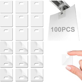 100 PCS Vertical Blind Repair Tabs,Clear Vertical Blinds Repair Kit, Sturdy Vertical Blind Repair Tabs, Easy Snap-in Blind Fixer Tabs for Vertical Blinds Replacement Slats & Parts