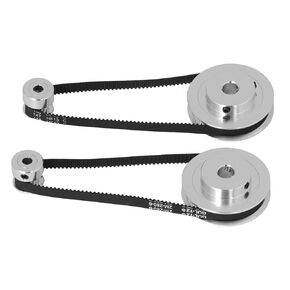 Timing Pulley Set Width Width 6Mm Belt Synchronous Wheel 280Mm Length 60 Teeth Gt2 20 and 60 Teeth Tire 20 Teeth Tire Tire Coordinated Wheel Timing Belt Pulleys (20t 5mm(0.2in)
