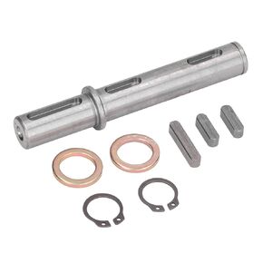 Alloy Steel Output Single Shaft, 18mm Diameter, 128mm Length with Smooth, Low Noise for Worm Reducer NMRV040 RV040 Nema34 Stepper Motor