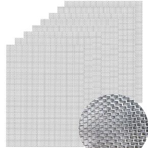 8 Pack 11.8 X 8.27 Inch Wire Mesh - 20 Mesh 304 Stainless Steel Wire Mesh, for DIY Projects, Filters, Cages, Gardens, Vents, Window Screens, Easy to Cut, Sturdy and Durable, Never Rust