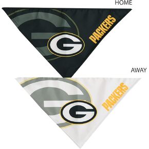 Littlearth Unisex-Adult NFL Green Bay Packers Home and Away Pet Bandana Set, Team Color, Small