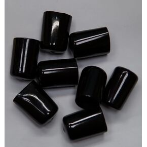Round Protection Cap for 1" 25.5 to 26mm Outside Diameter (Pack of 8) Pipe Post Tube End Cover Screw Thread Protectors and Tubing Seal