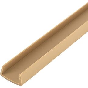 Outwater Plastics Beige 3/4'' Styrene Plastic U-Channel/C-Channel 36 Inch Lengths (Pack of 4)