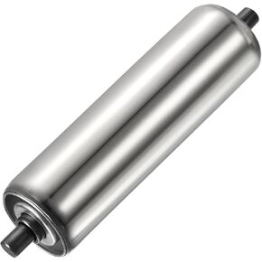 YOKIVE Conveyor Roller, Stainless Steel Roller Replacement | Smooth Movement, Great for Factories, Warehouses Use (Silver, 2 Inch Dia, 8 Inch Length)
