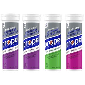 Propel Fitness Water Tablets, Grape, 10 Count Tube, (12 Pack)