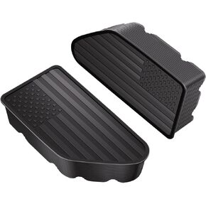Bed Rail Stake Pocket Covers for GMC Chevy Silverado/GMC Sierra 1500(2019-2024), GMC Sierra 3500HD(2020 2021 2022 2023 2024)/2500, Truck Rear Holes Caps Bed Rail Holes Plugs Covers(Black)