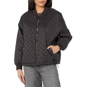 DKNY Women's Oversized Quilted Bomber Jacket