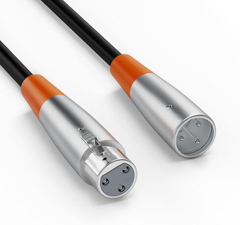 6 Feet XLR Microphone Cable with Balanced Male to Female 3 Pin Mic Cord for Powered Speakers, Audio Interface, Professional Pro Audio Performance, and Recording Devices (Green) in Kuwait