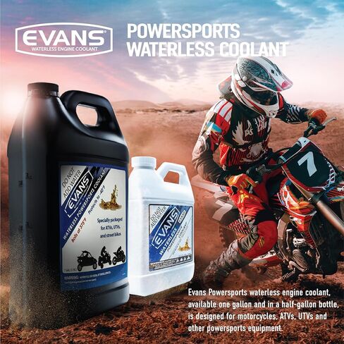 مجموعة سائل التبريد والسوائل التحضيرية بدون ماء من إيفانز EC72064 وEC42001 Powersports، 2 جالون in Saudi Arabia
