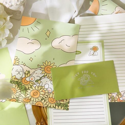 مجموعة 88 قطعة من ورق الكتابة والأظرف الثابتة 36 ورقة مبطنة من ورق القرطاسية 12 ظرفًا مطابقًا 24 ملصقًا و12 علامة كتاب تصميم فواكه طازجة مزدوج الجوانب للفتيات واللوازم المدرسية المكتبية in Kuwait