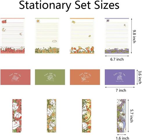 مجموعة 88 قطعة من ورق الكتابة والأظرف الثابتة 36 ورقة مبطنة من ورق القرطاسية 12 ظرفًا مطابقًا 24 ملصقًا و12 علامة كتاب تصميم فواكه طازجة مزدوج الجوانب للفتيات واللوازم المدرسية المكتبية in Kuwait