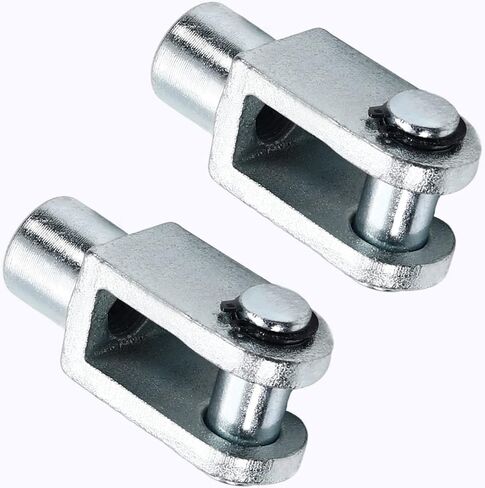 Aicosineg 2 قطعة 0.63in اسطوانة Clevis Y Joint M16 أنثى موضوع Y موصل 3.07in طول اسطوانة الهواء قضيب Clevis نهاية هوائي اسطوانات الهواء موصل تركيبات للصناعة الكيميائية الإلكترونية الفضة in Saudi Arabia