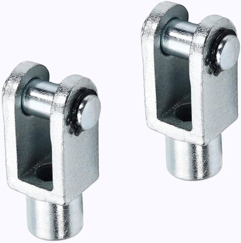 Aicosineg 2 قطعة 0.63in اسطوانة Clevis Y Joint M16 أنثى موضوع Y موصل 3.07in طول اسطوانة الهواء قضيب Clevis نهاية هوائي اسطوانات الهواء موصل تركيبات للصناعة الكيميائية الإلكترونية الفضة in Saudi Arabia