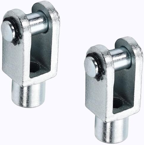 Aicosineg 2 قطعة 0.63in اسطوانة Clevis Y Joint M16 أنثى موضوع Y موصل 3.07in طول اسطوانة الهواء قضيب Clevis نهاية هوائي اسطوانات الهواء موصل تركيبات للصناعة الكيميائية الإلكترونية الفضة in Saudi Arabia