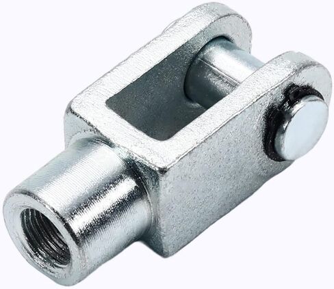 Aicosineg 2 قطعة 0.63in اسطوانة Clevis Y Joint M16 أنثى موضوع Y موصل 3.07in طول اسطوانة الهواء قضيب Clevis نهاية هوائي اسطوانات الهواء موصل تركيبات للصناعة الكيميائية الإلكترونية الفضة in Saudi Arabia