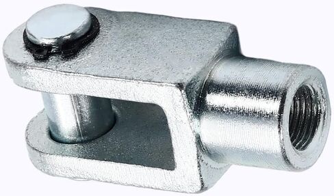 Aicosineg 2 قطعة 0.63in اسطوانة Clevis Y Joint M16 أنثى موضوع Y موصل 3.07in طول اسطوانة الهواء قضيب Clevis نهاية هوائي اسطوانات الهواء موصل تركيبات للصناعة الكيميائية الإلكترونية الفضة in Saudi Arabia