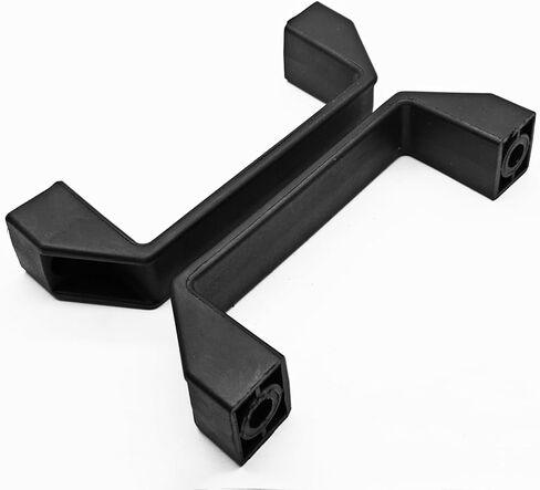 4 قطعة مقابض سحب بلاستيكية سوداء مربعة 120 مللي متر مقابض مربعة في المراكز ، مناسبة لمقابض خزانة المعدات الميكانيكية للأمتعة in Kuwait