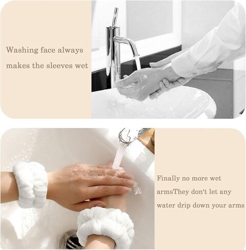 Ayesha 6pcs Bunny Ear Spa Headbands for Face Washing Makeup Headbands Stretchy Facial Headbands for Skincare Make up Shower in Kuwait