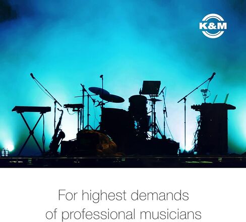 K&M König & Meyer 16250.000.55 Guitar Wall Mount Hanger | Creative Display and Storage | Adjustable Rubber Covered Support Arms | Fits Most Guitar Shapes | Sturdy - Secure | German Made | Black in Kuwait