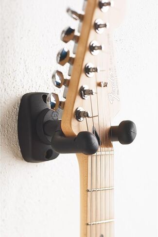 K&M König & Meyer 16250.000.55 Guitar Wall Mount Hanger | Creative Display and Storage | Adjustable Rubber Covered Support Arms | Fits Most Guitar Shapes | Sturdy - Secure | German Made | Black in Kuwait