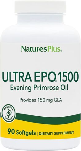 Natures Plus Ultra EPO 1500-1500 mg Evening Primrose Oil, 90 Softgels - Gluten-Free - 90 Servings in Saudi Arabia
