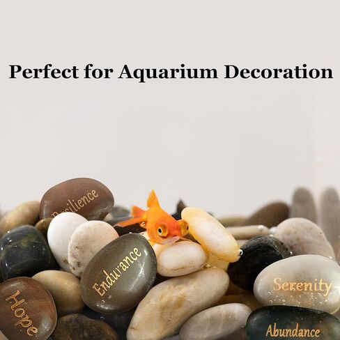 30 PCS Engraved Inspirational Stones - Gift Stones with Inspirational Words for Friends & Family Encouragement Rocks for Praying and Decoration, Motivational and Prayer Stones in Kuwait