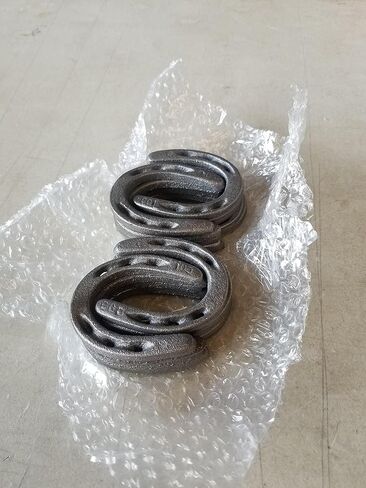 Cast Iron Set of 20 Horseshoes by Carver's Olde Iron for Decoration and Crafts, Pony Size, 3 1/2" T x 3" W in Kuwait