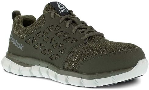 Reebok Women's Rb051 Sublite Cushion Safety Toe Athletic Work Shoe Olive Green Industrial & Construction in Saudi Arabia